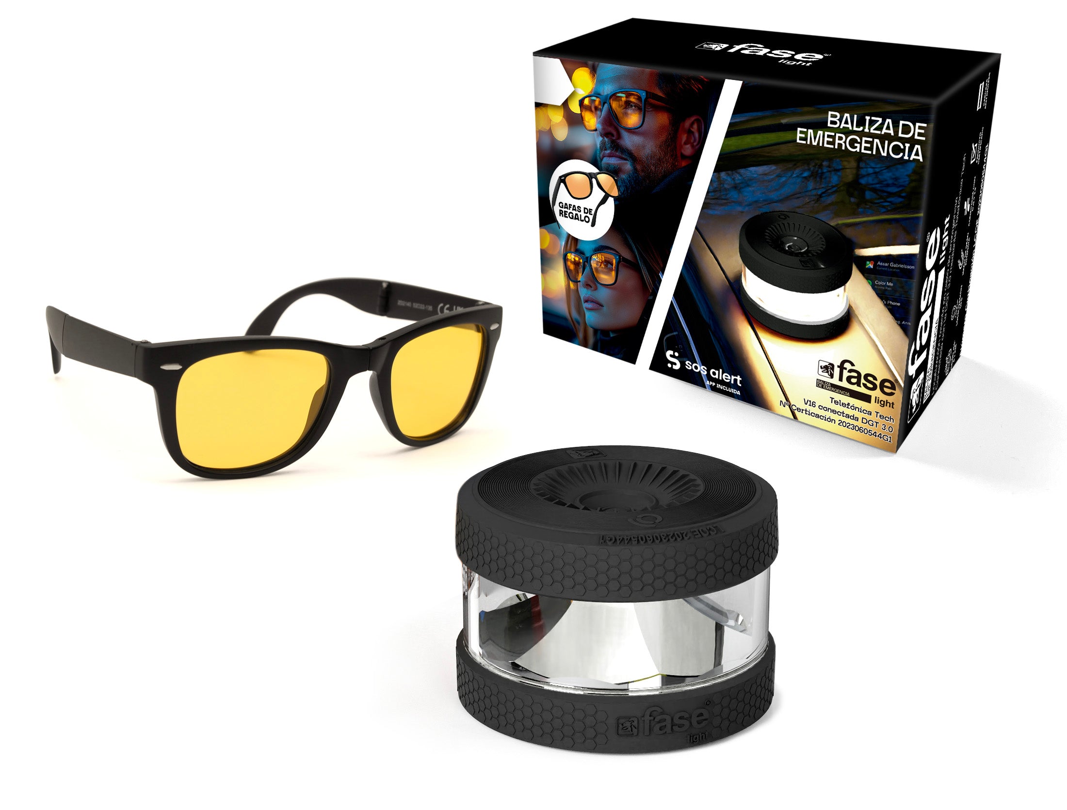 BALIZA V16 DGT 3.0+  GAFAS DE CONDUCCIÓN NOCTURNA